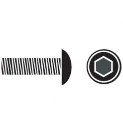 FASCO FASTENER Stainless Steel Socket Button Head Machine Screw