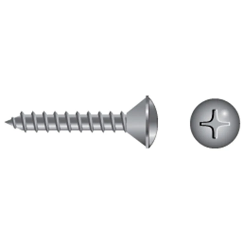 FASCO FASTENER Stainless Steel Phillips Oval-Head Tapping Screws - Image 48
