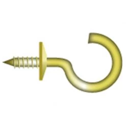 FASCO FASTENER Brass Cup Hooks