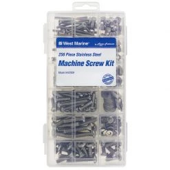 WEST MARINE Stainless Steel Machine Screw Kit, 256-Pack
