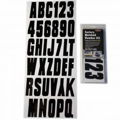 HARDLINE PRODUCTS 3" Letter/Number Kit, Black
