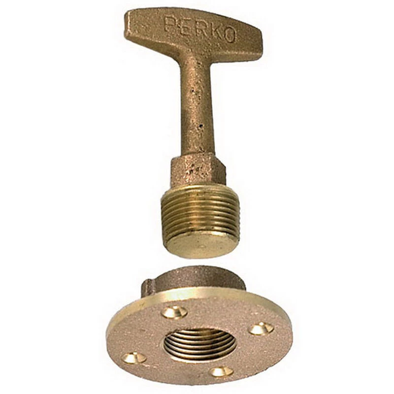 PERKO 3/4" Garboard Drain Plug, Bronze