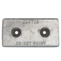 MARTYR Bolt-On Aluminum Hull Anode, 12" X 6" X 1 1/4"