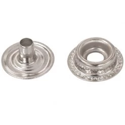 WEST MARINE Button Stud with 1/4" Barrel and Eyelet, 10-Pack