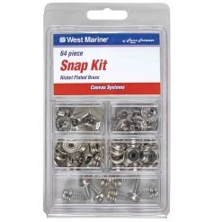 WEST MARINE Canvas Snap Kit, 64-Pack