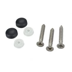 FASCO FASTENER Black Screw Caps for #6 and #8, 10-Pack