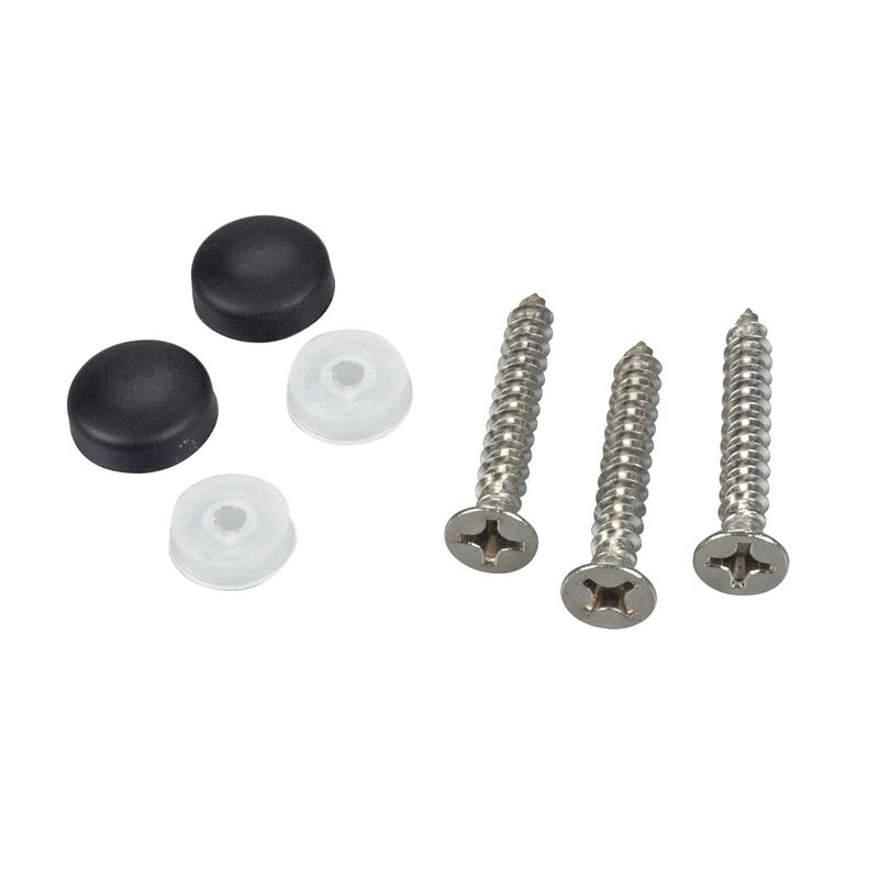 FASCO FASTENER Black Screw Caps for #10 and #12, 10-Pack